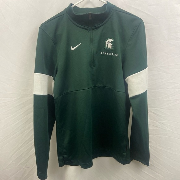 Nike Michigan State MSU Spartans Gymnastics Womens Size XS 1/4 Zip Pullover - Picture 1 of 10
